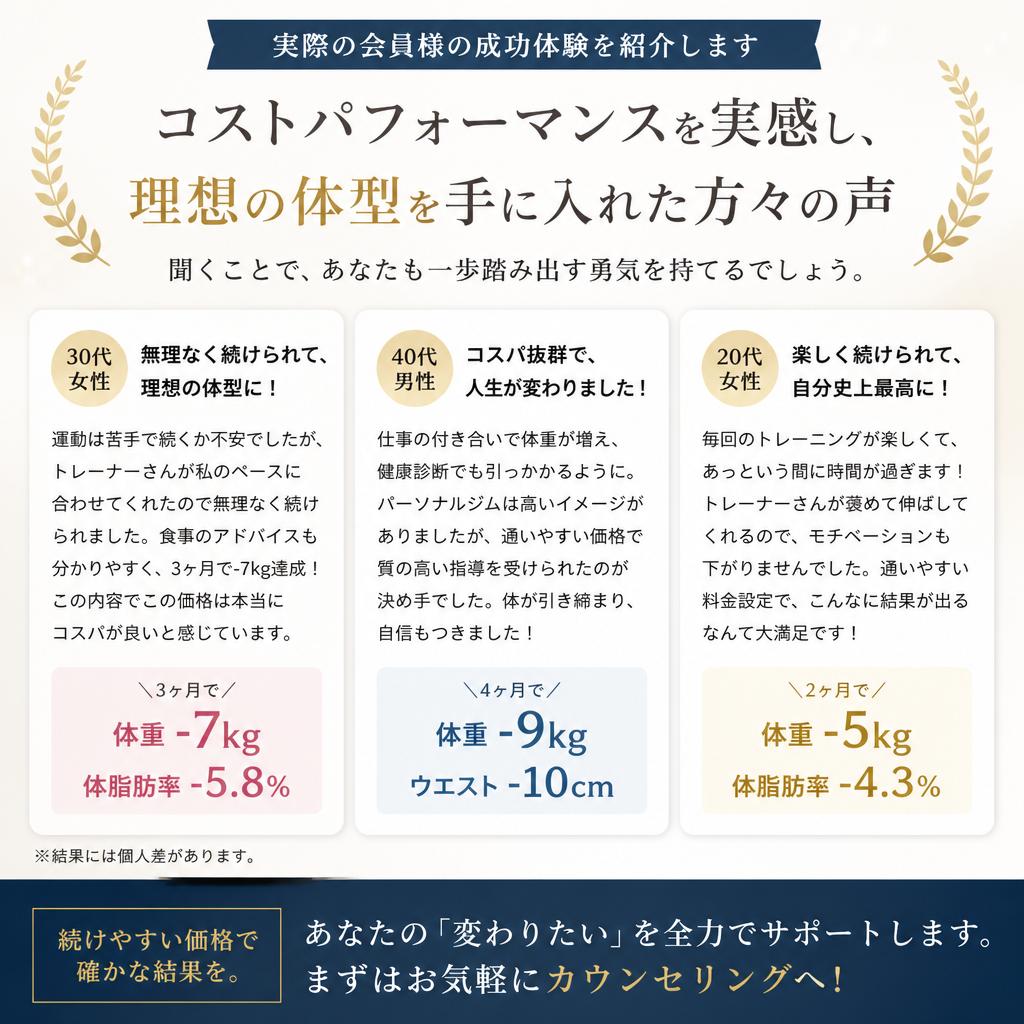 利用者の声：リアルな成功体験