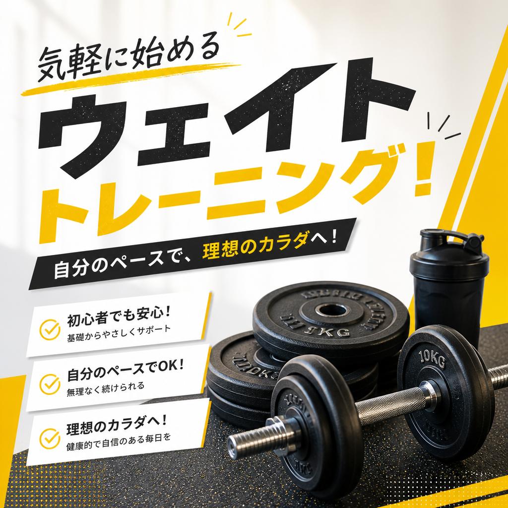 気軽に始めるウェイトトレーニング！