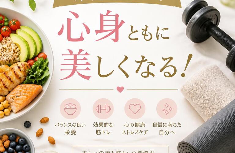 栄養と筋トレで心身ともに美しくなる！