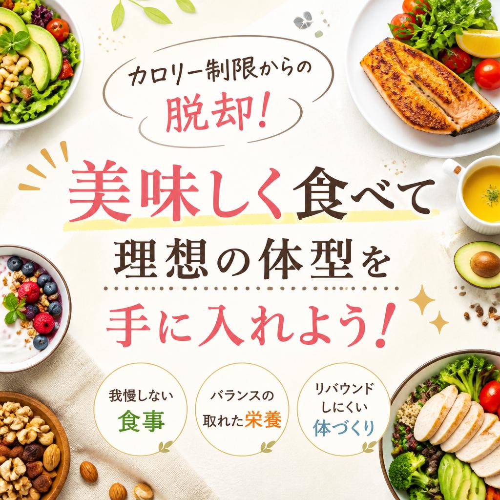 カロリー制限からの脱却！美味しく食べて理想の体型を手に入れよう！